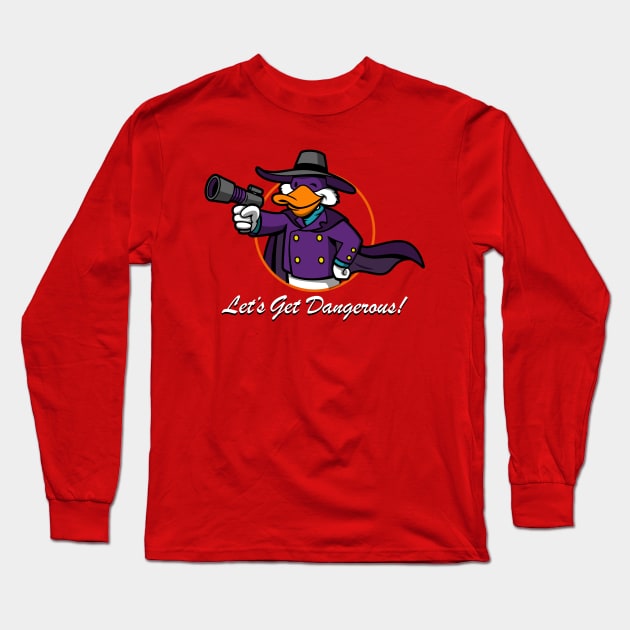 Cool Vigilante Duck Gamer 90's Cartoon Mashup Parody Long Sleeve T-Shirt by BoggsNicolas